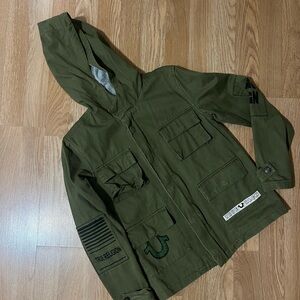 True Religion Kids Olive Green Raincoat